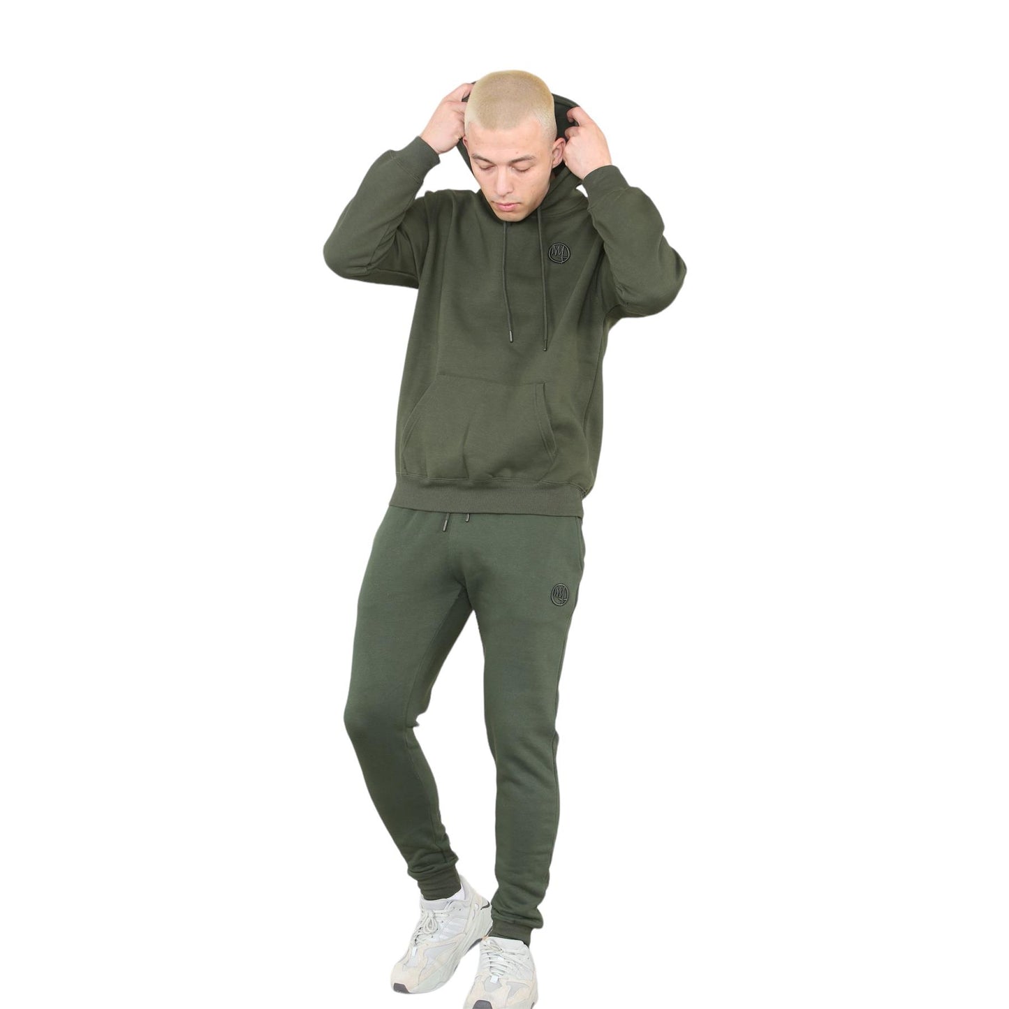 Elevate Your Workout with the MYT Men's Fleece Pullover Tracksuit – Stylish Hoodie & Joggers Set