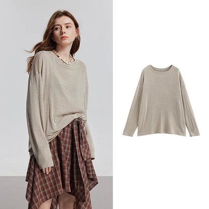 Elevate Your Wardrobe with Our Women's Long Sleeve Lyocell T-Shirt - Perfect for Spring 2025!