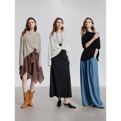 Elevate Your Wardrobe with Our Women's Long Sleeve Lyocell T-Shirt - Perfect for Spring 2025!